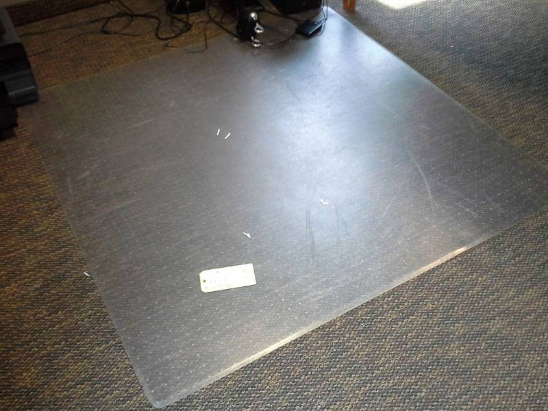 lot 1168 image: 60x60in. Plastic Floor Protector