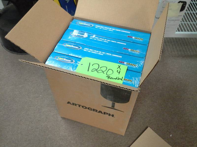 lot 1220 image: Lot of (4) Artograph LightTracer Light Box 225-365R
