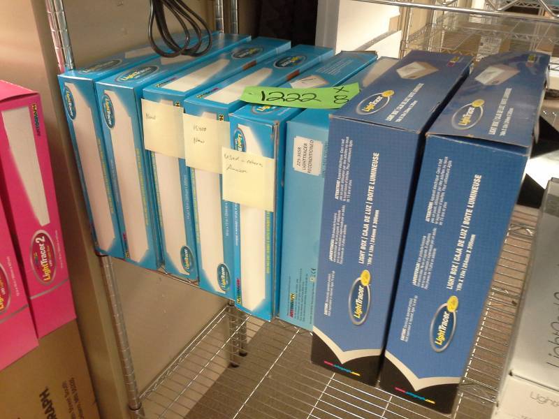lot 1222 image: Lot of (8) Artograph LightTracer Light Box 225-365R