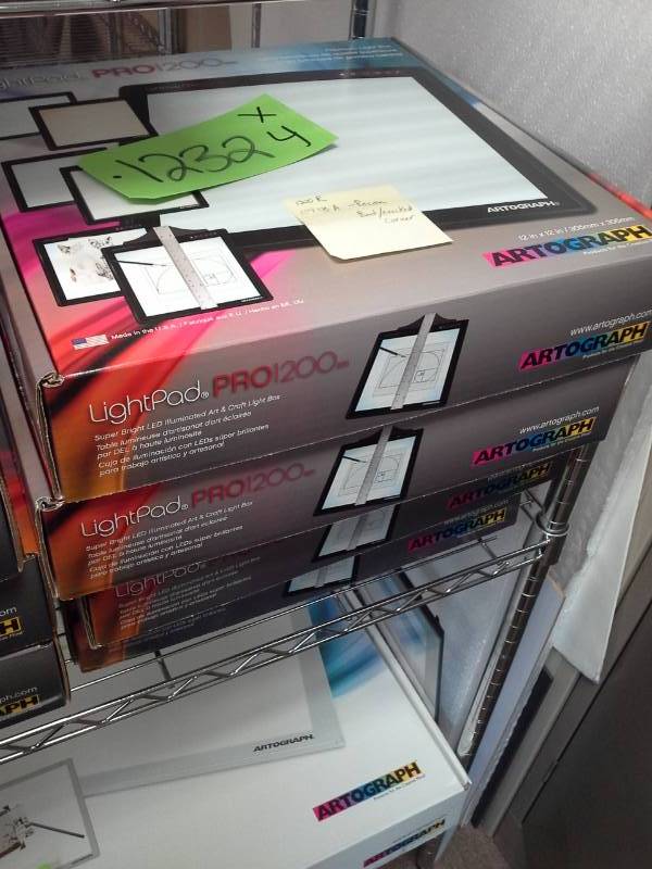lot 1232 image: Lot of (4) Artograph LightPad Pro 1200