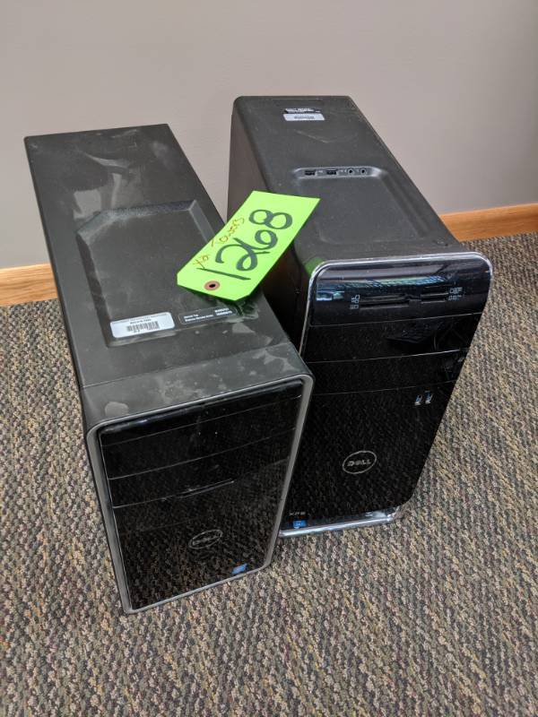 lot 1268 image: Late Added Lot - Pair of Computer Towers