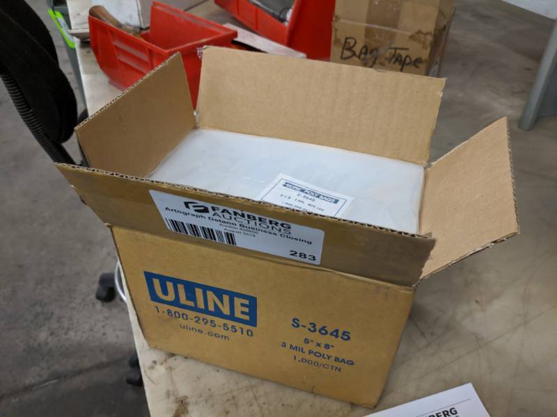 lot 283 image: Late Added Lot - U-Line 3 Mil Poly Bags