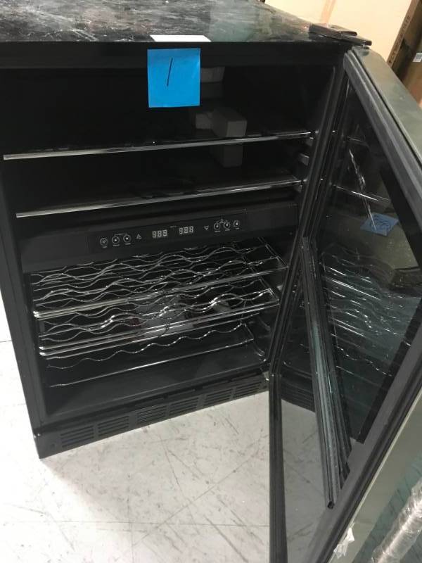 lot 1 image: Magic Chef 44 Bottle Stainless Dual Zone Wine & Beverage Cooler MCWBC77DZC PLEASE SEE PHOTOS FOR SCRACH DAMAGES