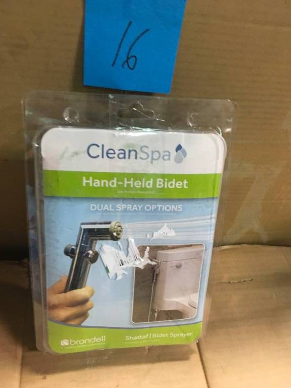 lot 16 image: Brondell CleanSpa Hand Held Bidet in Silver  in good condition