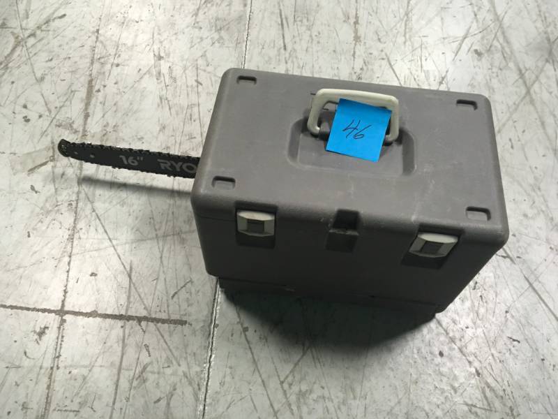 lot 46 image: RYOBI 16 in. 37cc 2-Cycle Gas Chainsaw with Heavy-Duty Case  in good condition