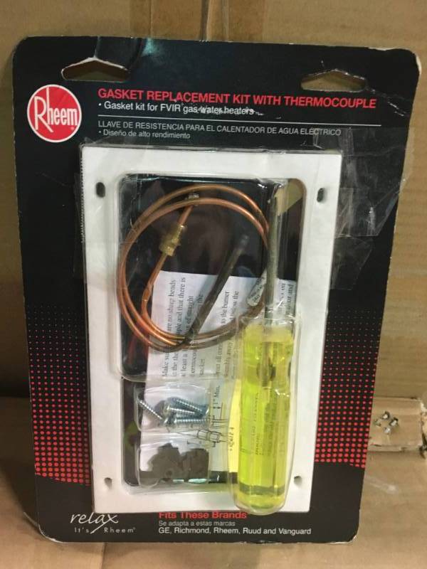 Rheem Gasket Replacement Kit with Thermocouple for FVIR Water Heater in  good condition | KX REAL DEALS ST PAUL TOOLS OUTDOOR FURNITURE , HOUSEWARES  AND MORE | K-BID