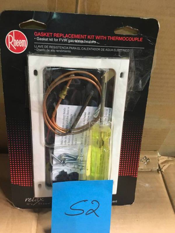 lot 52 image: Rheem Gasket Replacement Kit with Thermocouple for FVIR Water Heater  in good condition