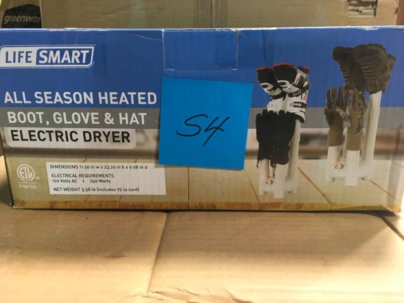 lot 54 image: Lifesmart Fast Airflow 250-Watt 10 in. x 22 in. Electric Portable Dryer  in good condition