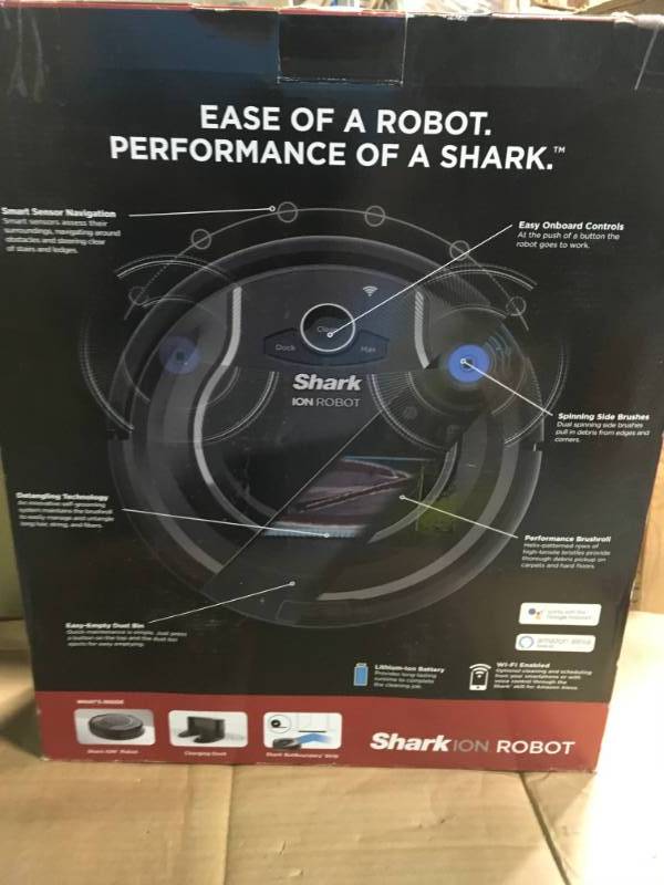 lot 55 image: Shark ION ROBOT 750 Connected Robotic Vacuum Cleaner  in good condition