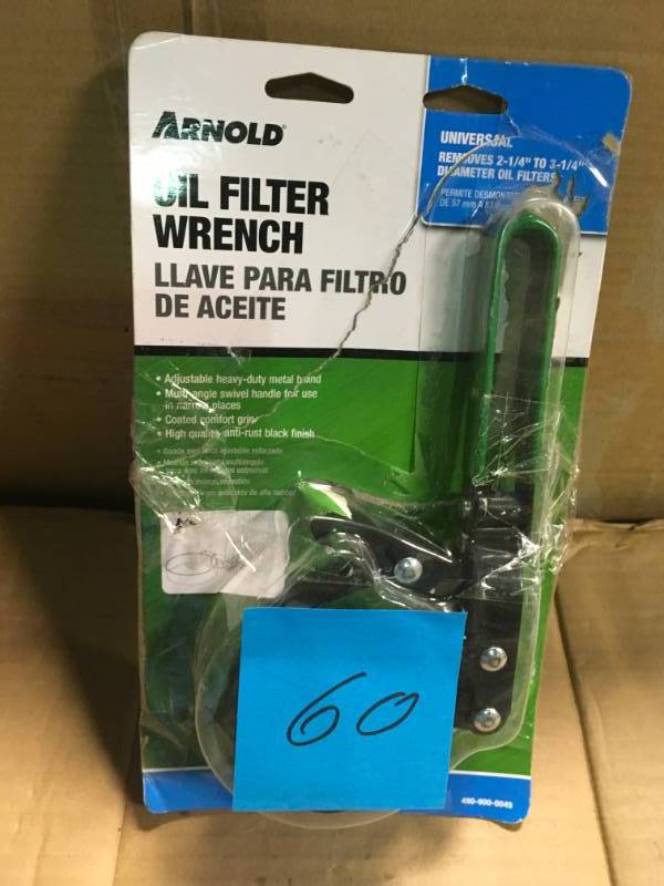 lot 60 image: Arnold Oil Filter Wrench  in good condition