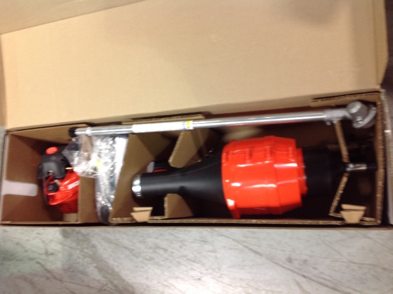 lot 103 image: ECHO 21.2 cc Gas 2-Stroke Cycle PAS Straight Shaft Trimmer and Blower Kit in good conditions