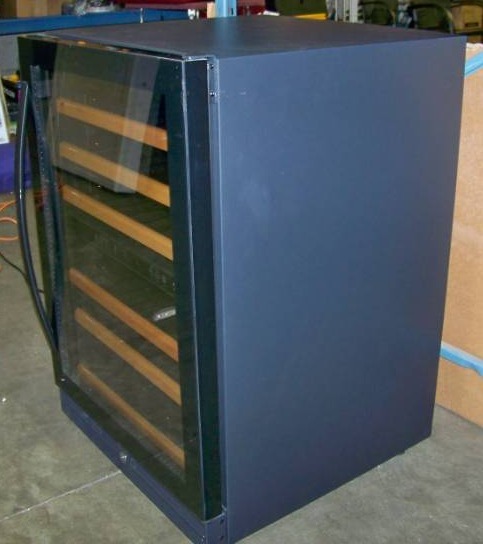 lot 72 image: WineEnthusiast, Dual Temperature Zones, Wine Refrigerator with Touch Controls for PARTS  REPAIR