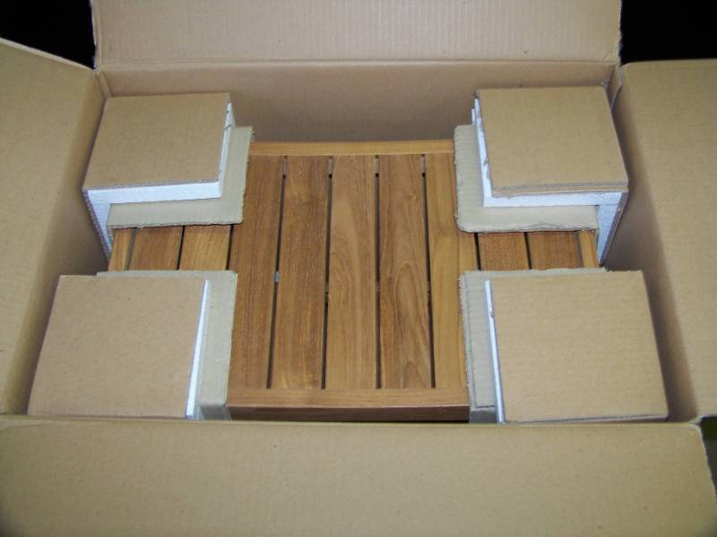 lot 38 image: Teak Bench in Original Box