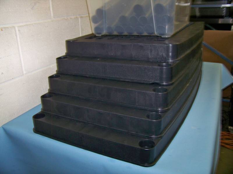 lot 68 image: 5-Shelf, Hard Plastic, Organizing  Shop  Garage Shelf - NEW  NEVER USED