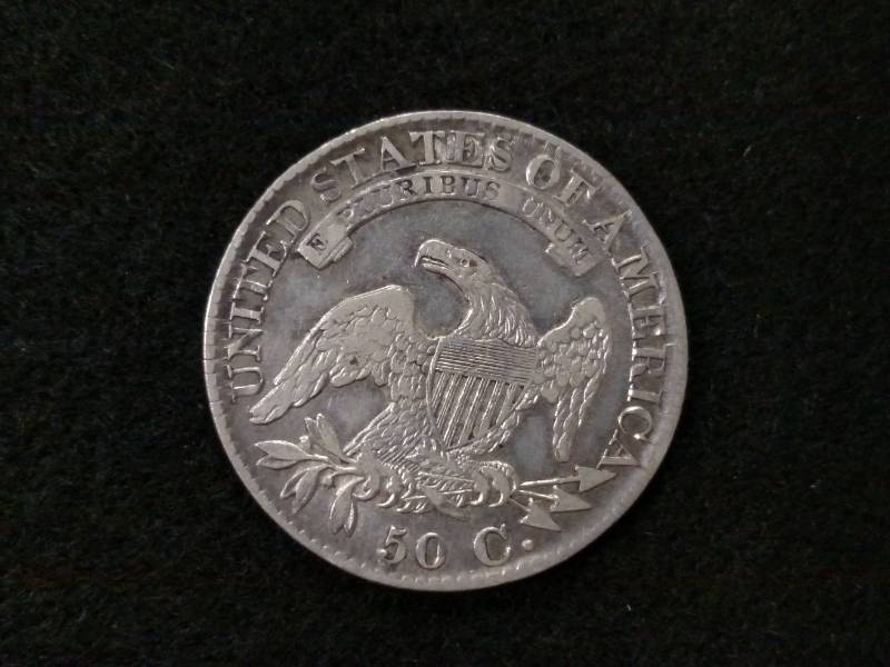 1827 Bust Silver Half Dollar...