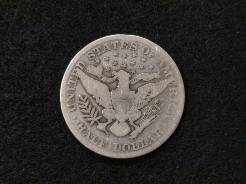 1892 Barber Silver Half Dollar...