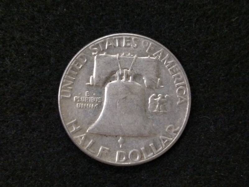 1957 Franklin Silver Half Dollar...