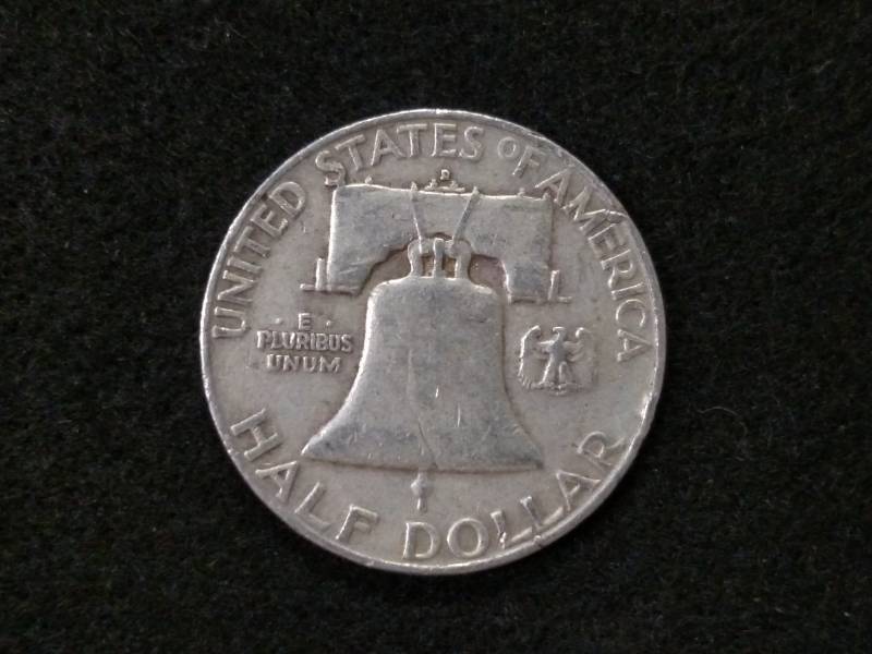 1959 D Franklin Silver Half Dollar...