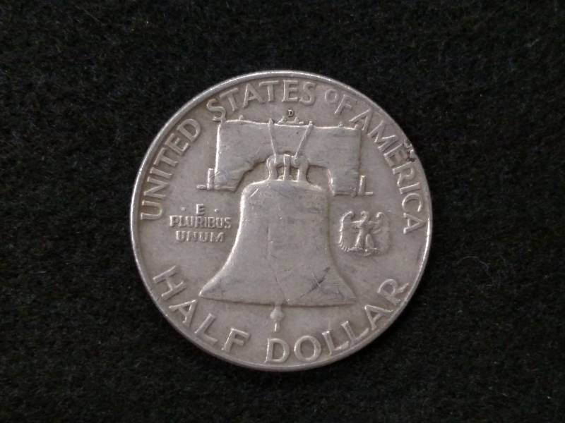 1960 D Franklin Silver Half Dollar...