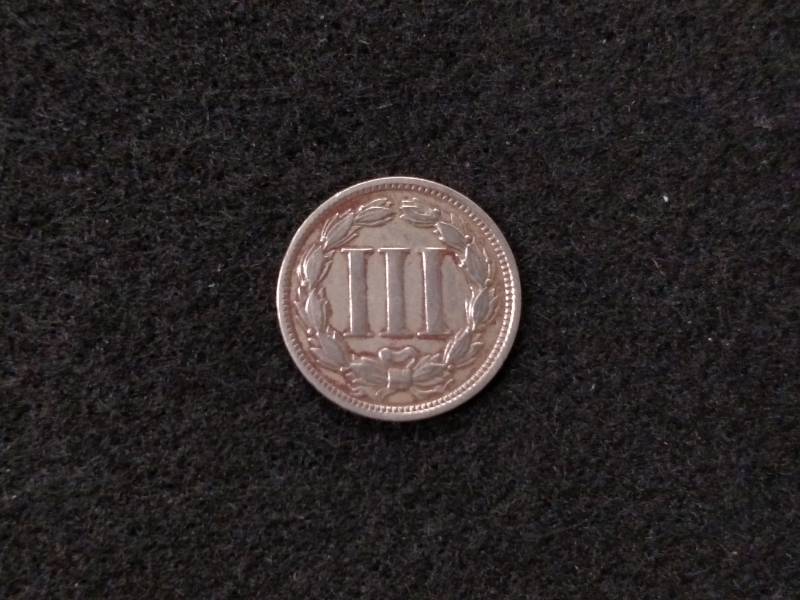 1867 Three Cent Nickel...