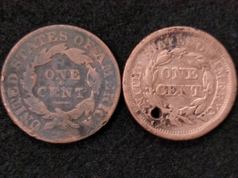 1831 & 1856 Large Cents...