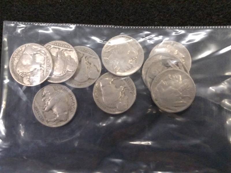 (10) Buffalo Nickels...