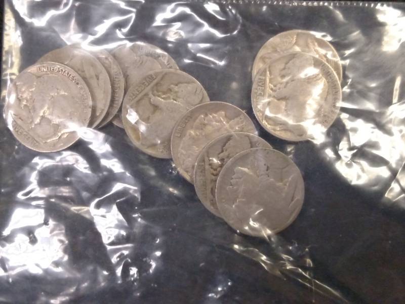 (10) Buffalo Nickels...