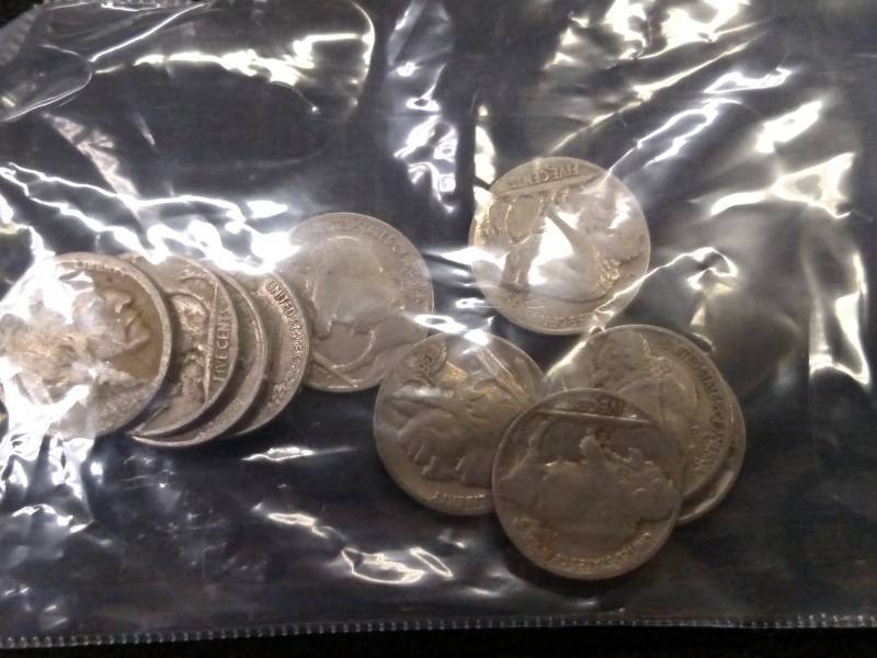 (10) Buffalo Nickels...