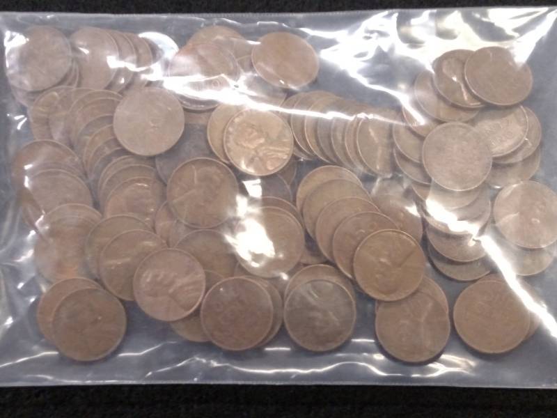 (100) Wheat Cents...