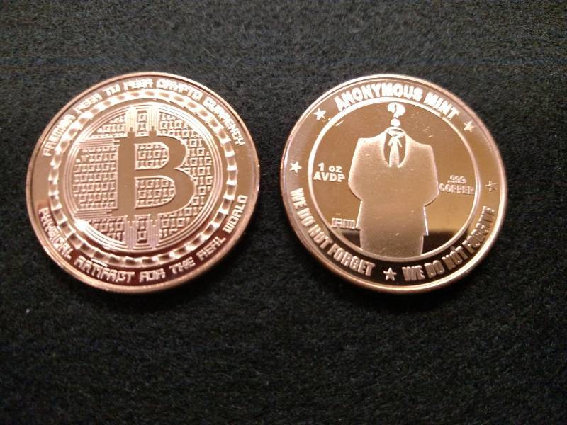 (2) 1 Ounce .999 Copper Coins...