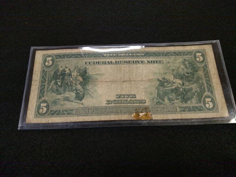 1914 Large Size Five Dollars Federa...