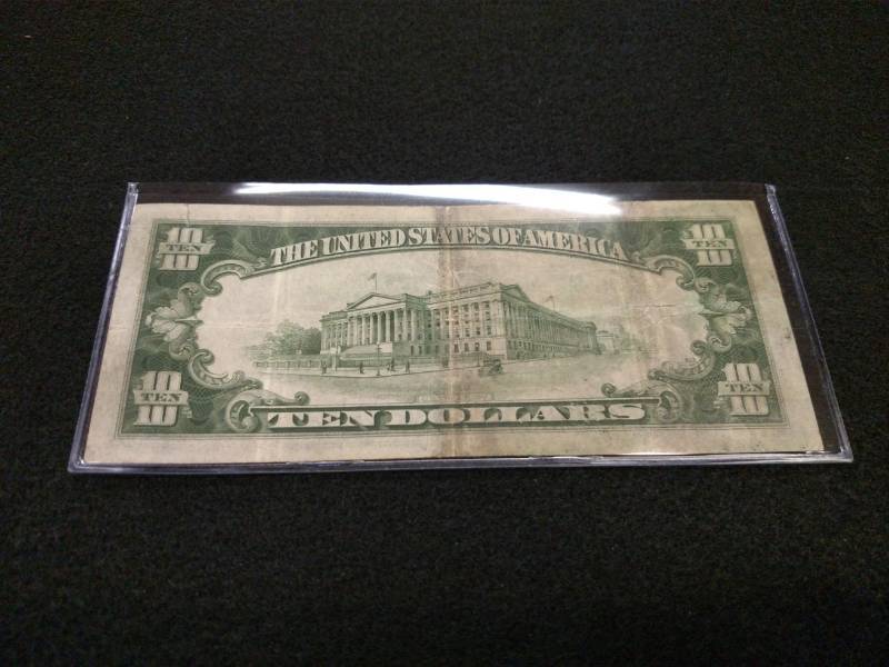 1934 A Emergency Issue Ten Dollars ...