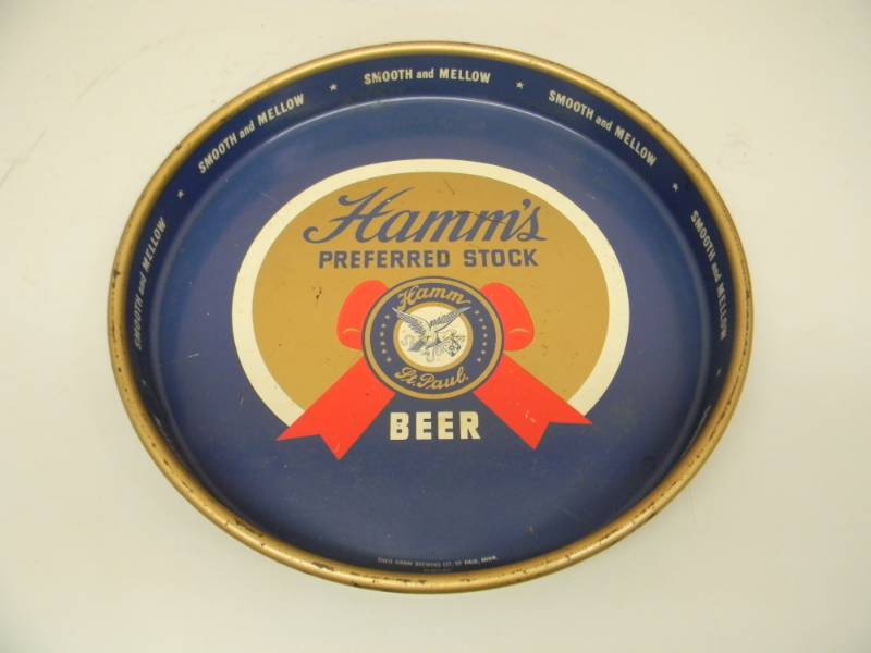lot 10 image: VINTAGE APPROX 13 HAMMS BEER TRAY - PREFERRED STOCK - SEE PICTURES