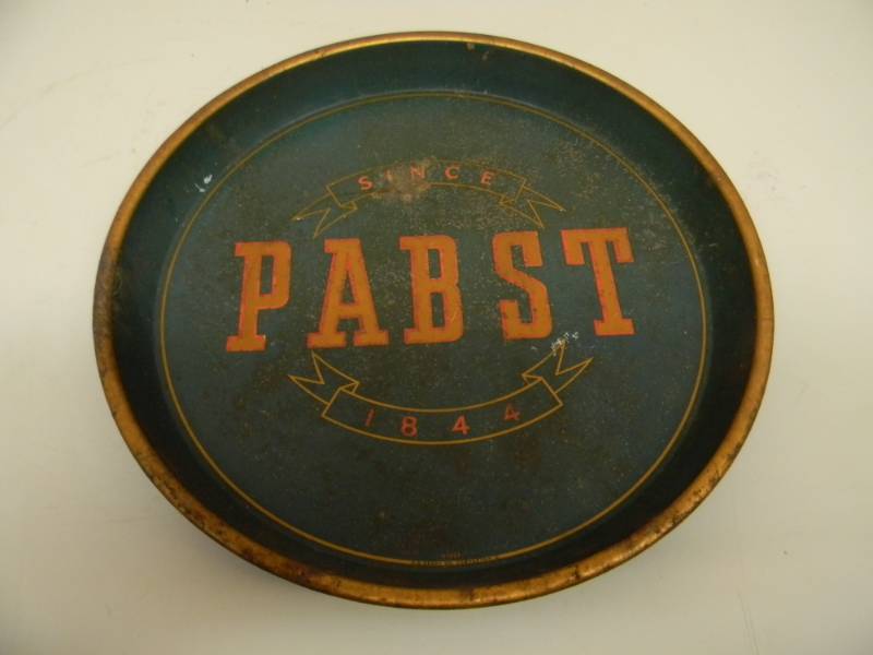 lot 13 image: VINTAGE 12 PABST BEER TRAY - SINCE 1844 - HARD TO FIND - SEE PICTURES