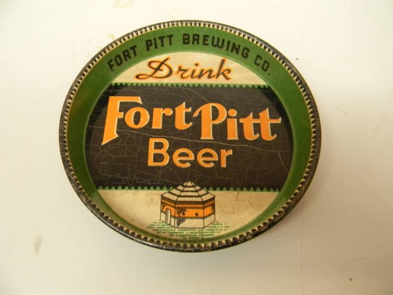 lot 25 image: RARE - VINTAGE DRINK FORT PIT TIP TRAY - FORT PIT BREWING CO. - GREAT PIECE - SEE PICTURES