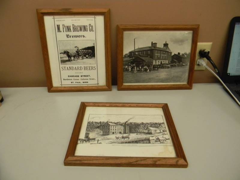 lot 42 image: 3 VINTAGE ADVERTISING  PHOTOS OF MINNESOTA BREWERIES. - VERY COOL - YOERGS, M. FUNK & ORTHS BREWERIES - APPROX 12 BY 10 - SEE PICTURES