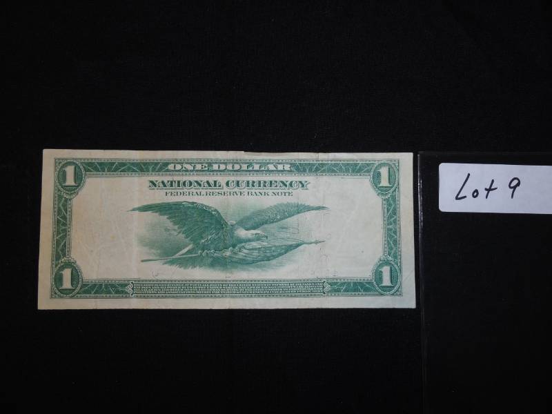 Very Rare Oversize Note 1914 San Francisco US $1 Bill in Brilliant Green SNL21854389A