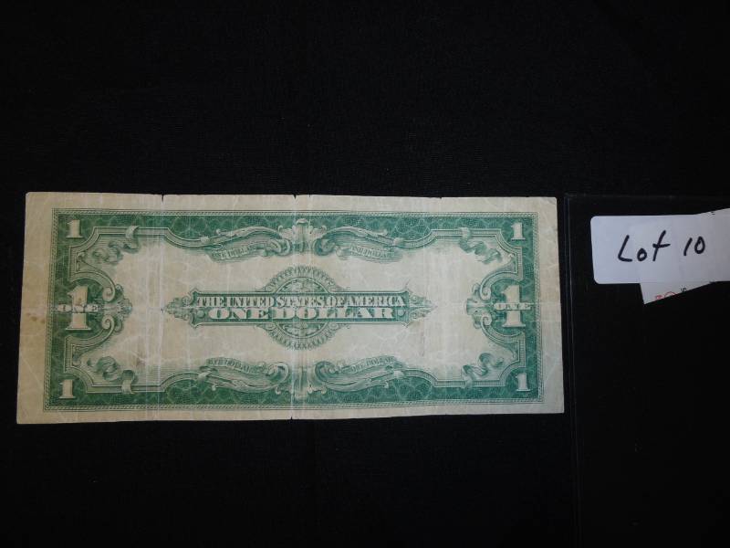 Oversize Note & Silver Certificate 1923 US $1 Bill (Horse Blanket) SN12350964B