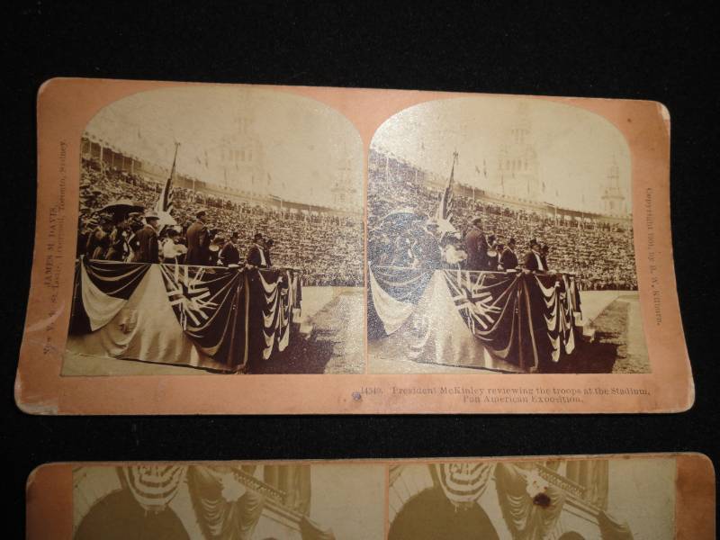 Rare Antique Sepia Photos of President McKinley Campaign Stop and Funeral by B.W. Kilburn, Littleton, N.H.