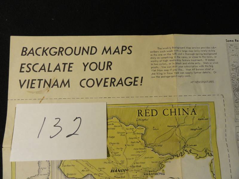 Rare and in Great Condition - Vietnam War Map from AP News