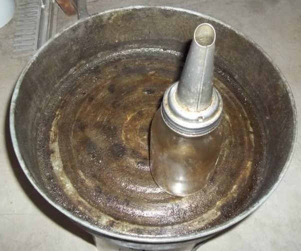lot 105 image: Vintage Oil Spout and Oil Dish