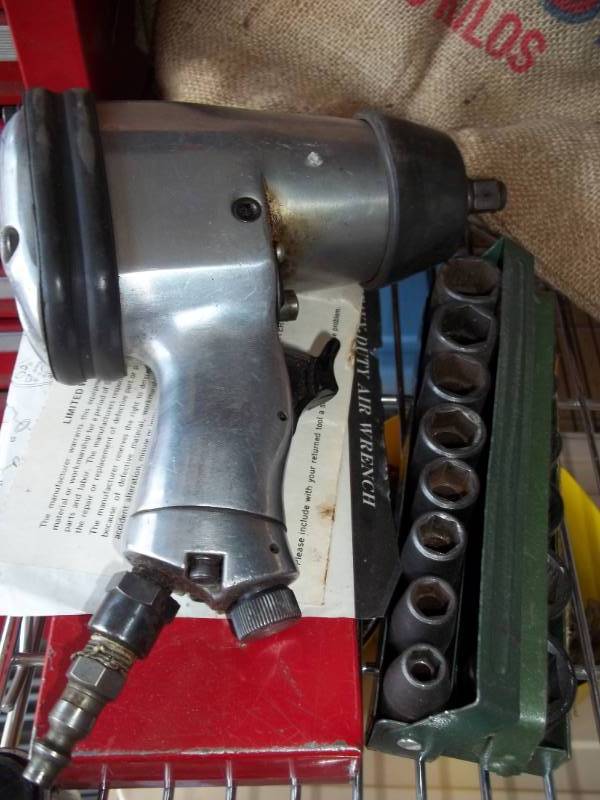 lot 199 image: Impact Wrench and Sockets