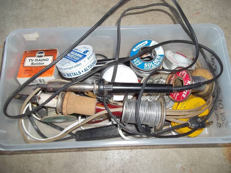 lot 205 image: Soldering Tools and Wire