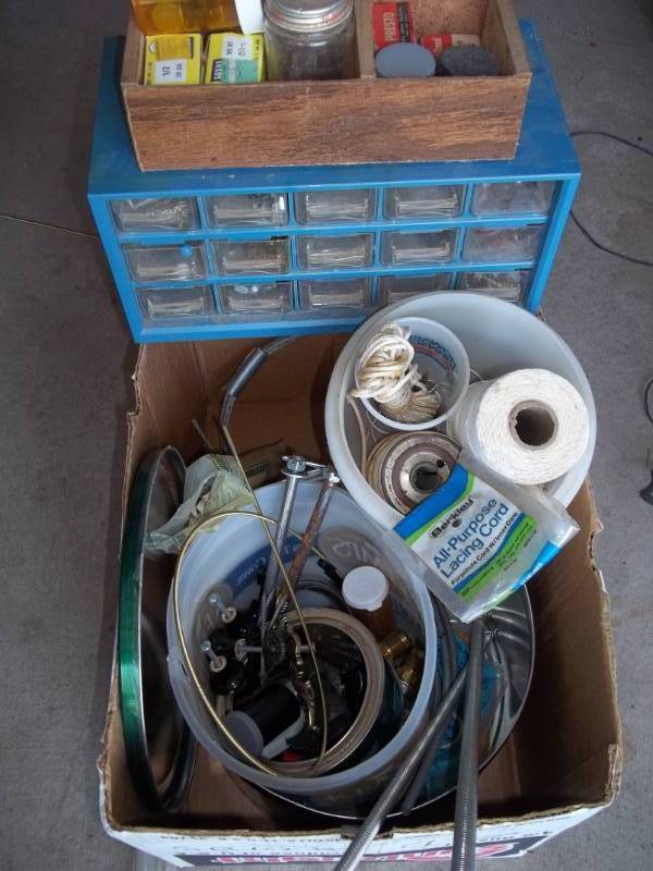 lot 221 image: Misc Hardware and Piano Hinges