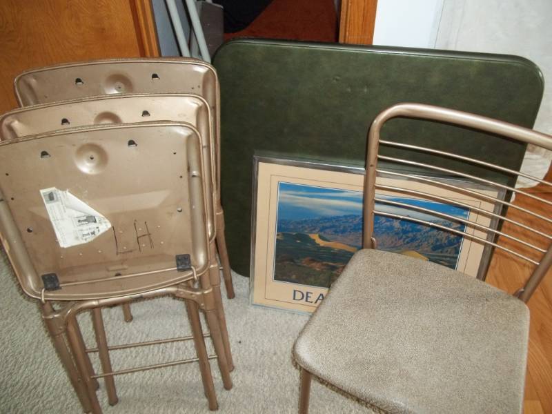 lot 345 image: Card Table, Chairs, and More