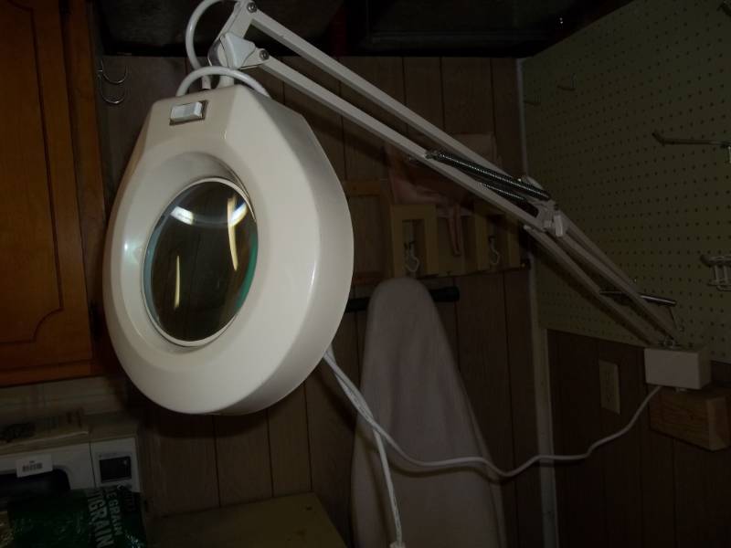 lot 385 image: Light with Magnifying Glass