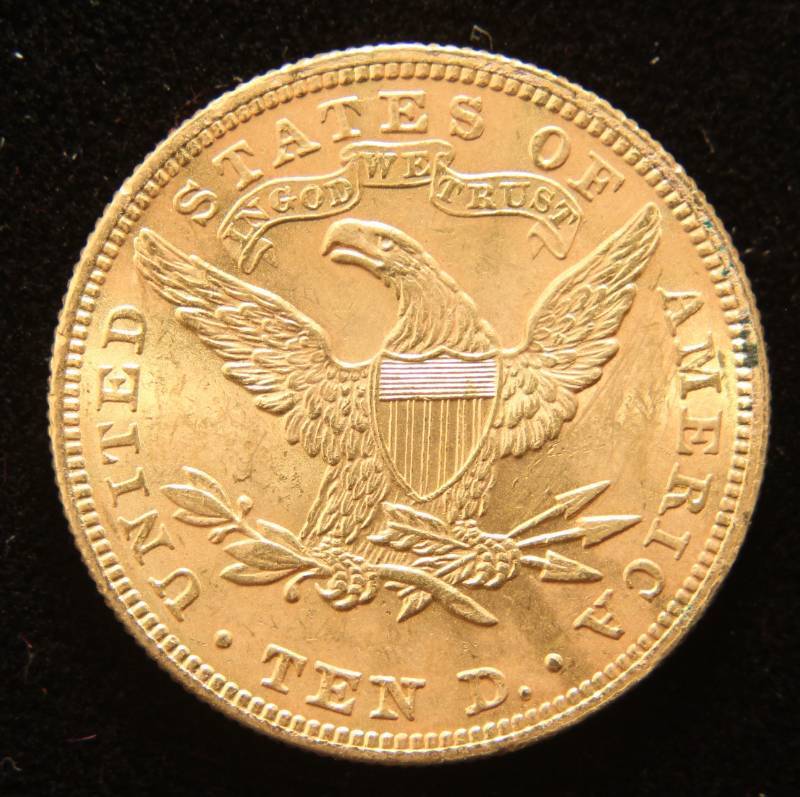 1899 US $10 GOLD LIBERTY UNC
