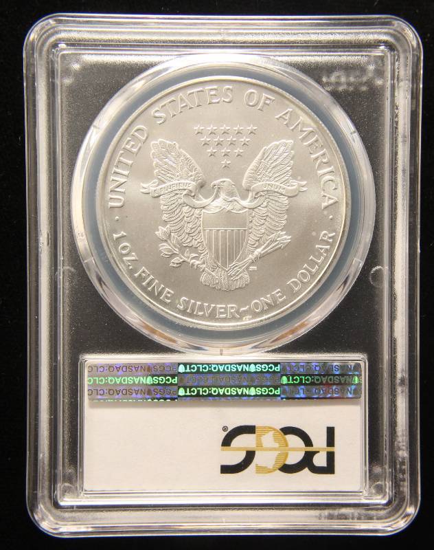 2001 AMERICAN SILVER EAGLE 1 TROY OZ. .999 FINE SILVER MS69 PCGS