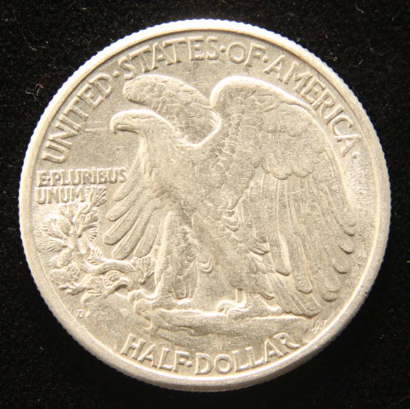 1947-D WALKING LIBERTY HALF DOLLAR XF