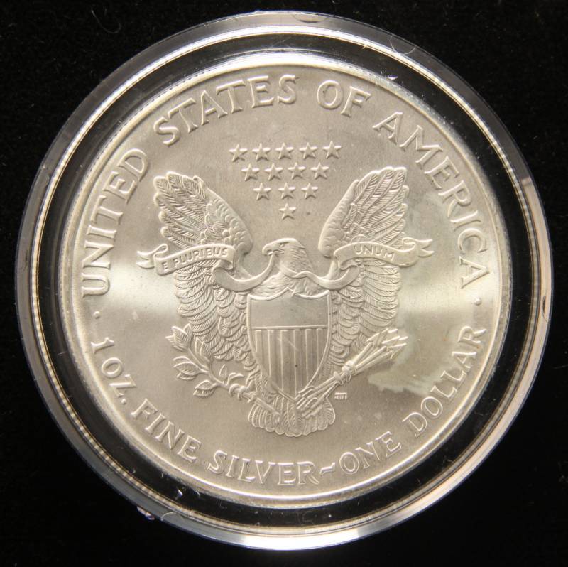 2000 COLORIZED AMERICAN SILVER EAGLE 1 TROY OZ. .999 FINE SILVER IN AIRTITE
